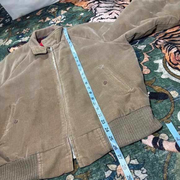 Vintage Anerican Jac Corduroy Western Harrington Jacket Flannel Lined USA Made - Picture 8 of 8